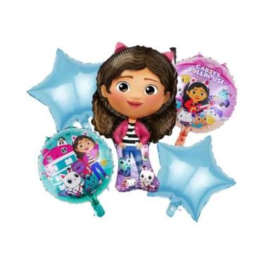 Imagem de Conjunto De Balões Temáticos Da Casa Da Gabby Para Festa De Aniversári