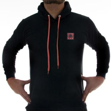 Imagem de Blusa de Moletom Masculino Adulto de Algodão - Island Shark, Preto, Ca