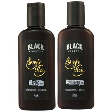 Imagem de Kit Barba Shampoo + Condicionador Single Ron 140mL Black Barts