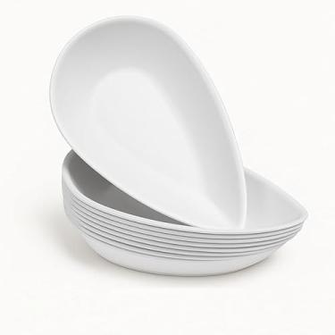 Imagem de Kit com 5 a 50 Petisqueiras Pétala Gota Canoa Ideal para Petiscos, Churrascos, Festas e Porções | APOLLO'S STORE (20, Laranja)