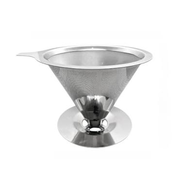 Imagem de Filtro de Café em Inox Reutilizável – Malha Fina Lavável até 6 Pessoas(106 Pessoas (Modelo 1))