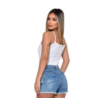 Imagem de Kit Maio Feminino Cavado Body Manga Alcinha Tecido Suplex Moda Praia V