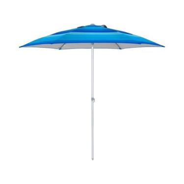 Imagem de Guarda-Sol Milagres Premium em Alumínio 2,40M Degrade Azul 12728 BELFI