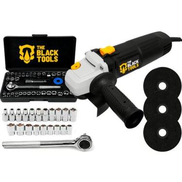Imagem de Esmerilhadeira Lixadeira Angular 4.1/2 + Acessórios 127V - The Black T
