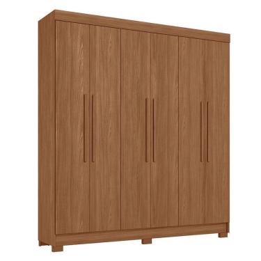 Imagem de Guarda Roupa Casal 6 Portas Toledo Jatobá - Santos Andirá