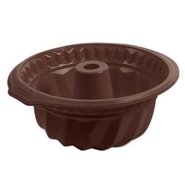 Imagem de Forma Para Bolo Silicone Brinox Glacê Chocolate