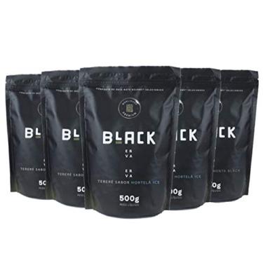 Imagem de KIT COM 5 ERVA MATE PARA TERERÉ BLACK ERVA 500G (2 Hortelã Ice, 2 Menta e Limão e 1 Menta Black)