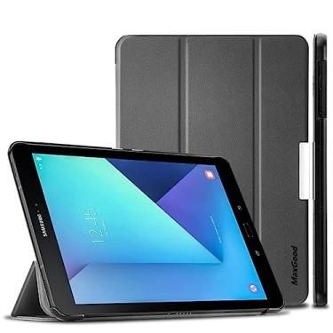 Imagem de Maxgood Capa Smart Case Compatível Para Galaxy Tab E 8.0'' SM-T375 T377-PRETO,Leve, PU de qualidade,Anti-impressões digitais,Resistente a arranhões