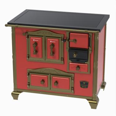 Imagem de Fogao a Lenha Venax n 2 Imperador Premium Vermelho