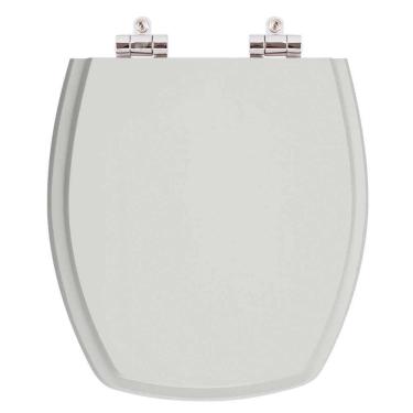 Imagem de Assento Sanitario Poliester com Amortecedor Thema Cinza Platina para Vaso Incepa