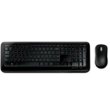 Imagem de Kit Teclado e Mouse sem Fio Microsoft Wireless Pratico
