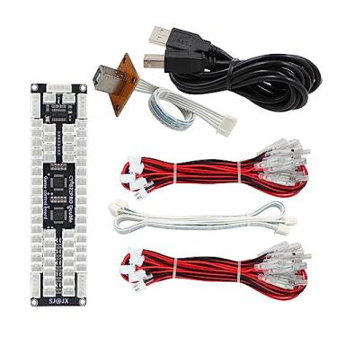Imagem de SJ@JX Arcade Game 2 Player USB Encoder Board Macro Command Zero Delay Gamepad Button Joystick Controller for Nintendo Switch PC PS3 Raspberry Pi Windows