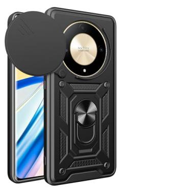 Imagem de Kukoufey Capa - Capa de lente de câmera deslizante, compatível com Xiaomi Redmi A3 (23129RN51X), preta