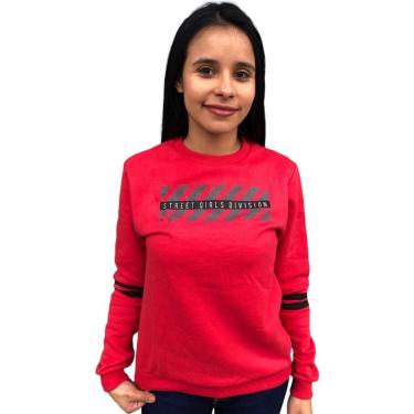 Imagem de Blusa De Frio Moletom Casaco Feminina Sem Capuz Premium-Feminino