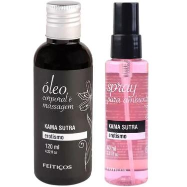 Imagem de Kit Óleo de Massagem e Aromatizador de Ambiente KamaSutra - Feitiços