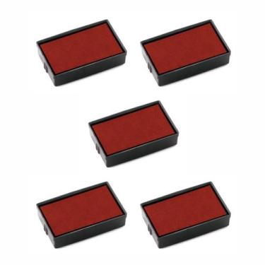 Imagem de Kit 5 Refil Almofada Para Carimbos Automáticos - 14x38mm - Carimbos Ta