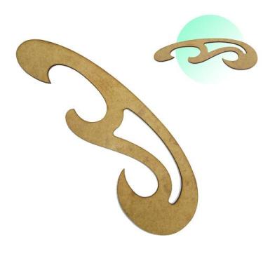 Imagem de Régua Curva Francesa 1109 Mdf Patchwork Costura Modelista - Levolpe