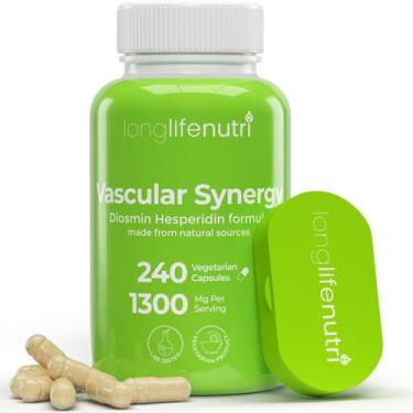 Imagem de Suplemento LongLife Nutri Vascular Synergy - 1000mg/300mg - 240 Cápsul