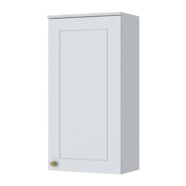 Imagem de Armário Aéreo 1 Porta 40cm Americana Branco - Móveis Henn Branco