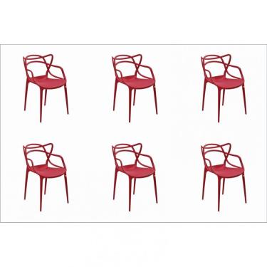 Imagem de Conjunto 6 Cadeiras Allegra Rivatti Cereja