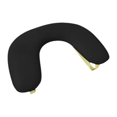 Imagem de KiBcsLic Apoio de braço em formato de U, suporte resistente e removível, confortável, apoio de braço para manicure, portátil, para uso em mesa e salão de, Preto