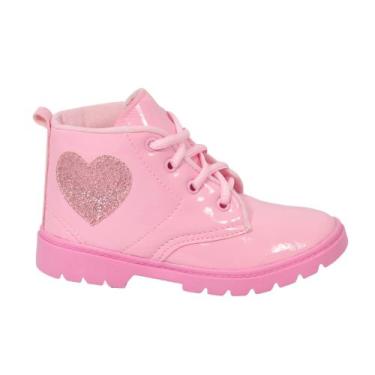 Imagem de Bota Infantil Menina Coração - okay, Rosa cr, 29