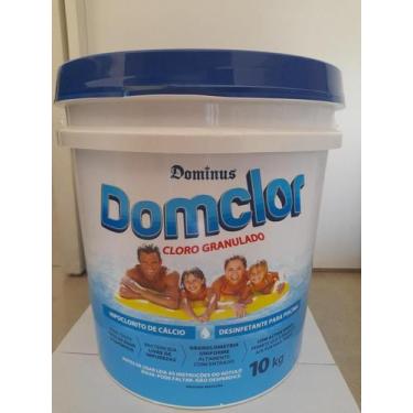 Imagem de Cloro Domclor Hipoclorito de calcio 10 kilo, Azul branco amarelo