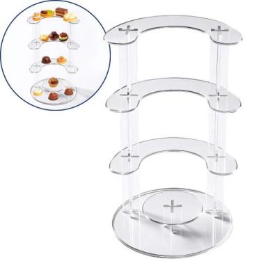 Imagem de Prateleira 5 Andares Display Vitrine Balcão Loja Suporte Decoração Ver