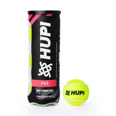 Imagem de Bola Tênis HUPI Pró Tubo 03 - Bolas de Tênis Alta Performance