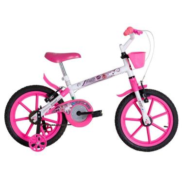 Imagem de Bicicleta Pinky WR Aro 16 Quadro 10 Polegadas Rodinhas Laterais Track Bikes