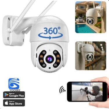 Imagem de Câmera Residencial 360 Prova D'água Gira Wifi Cor Branca - ASAF