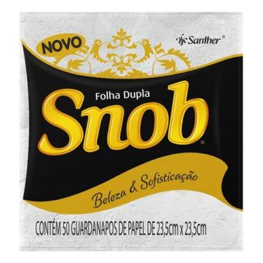 Imagem de Guardanapo de Papel Folha Dupla Snob 50un 23,5cm x 23,5cm