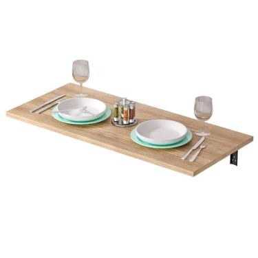 Imagem de Mesa De Parede Dobravel Supensa Com Suporte 90x45