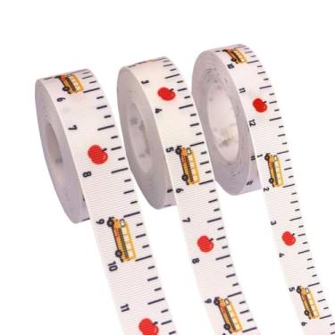 Imagem de Colaxi 3 fitas decorativas de volta às aulas, presente de agradecimento ao professor, 5 jardas, multiuso para embrulho de presente, guirlanda de artesanato