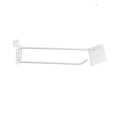 Imagem de Gancho Painel Canaletado Porta Etiqueta Branco 25cm MS 13550