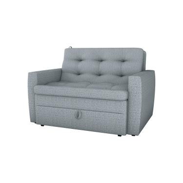 Imagem de Sofá-Cama Tecido Linho Fosco Meg Matrix - Cinza