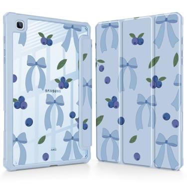 Imagem de Tuiklol Para Samsung Galaxy Tab S6 Lite 10,4 polegadas 2024 2022 2020, Buit in S Pen com capa protetora à prova de choque, capa traseira transparente transparente, despertar/hibernar automaticamente