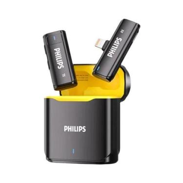 Imagem de Microfone Lavalier Sem Fio 2.4G Mini Portátil À Prova De Vento Para iP