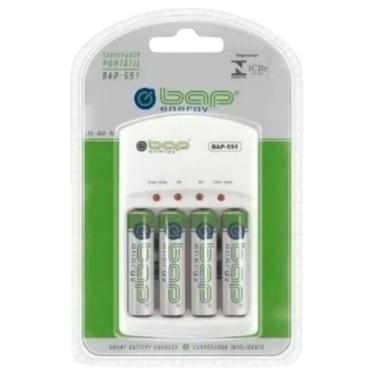 Imagem de Carregador De Pilhas Com 4 Pilhas Bap Energy Bap-551