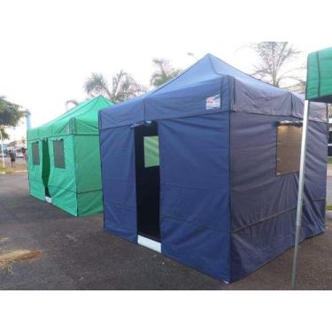 Imagem de Tenda Sanfonada Camping 2x2 Metros - Goiania Tendas, Azul