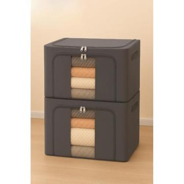 Imagem de Caixa Organizadora Premium para Roupas, Gaveta e Brinquedos - Otimização de Espaço e Proteção da Poeira (2)