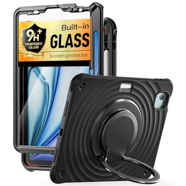 Imagem de BATYUE Capa para iPad Air 11 polegadas M3 (2025)/M2 (2024), iPad Air 5ª/4ª 11 polegadas (2022/2020), iPad Pro 11 polegadas, 4ª/3ª/2ª/1ª, capa infantil com protetor de tela de classe, suporte de lápis