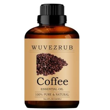 Imagem de Wuvezrub Óleos essenciais de café 240 ml, óleo essencial de café puro para difusor de aromaterapia - 20 ml