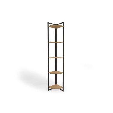 Imagem de Prateleira Decorativa Quarto Bebê Industrial Li022 Freijo/preto - Kappesberg