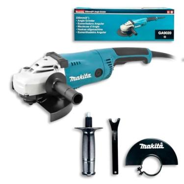 Imagem de MAKITA Esmerilhadeira Angular GA9020 2200W 9 Pol 230mm 6600RPM c/Alto Desempenho p/Corte e Lixamento em Metais Concreto e Pedras p/Uso Industrial 220v
