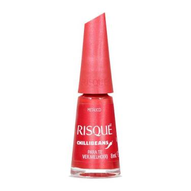 Imagem de Esmalte Vermelho Risqué & Chilli Beans Para Te Vermelhor 8ml, 8ML, Ver