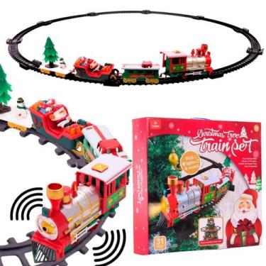 Imagem de Pista de Brinquedo Trem de Natal c/Luz e Som CBS0676-Castela