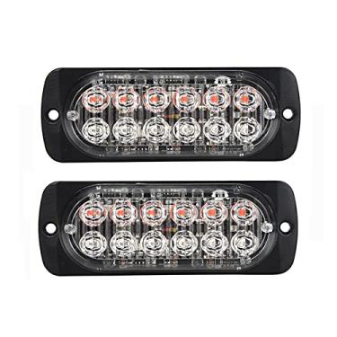 Imagem de Sinal de Emergência Carro Caminhão LED Flash Light Laranja Grelha Quebra Faróis Nevoeiro Acessório Para Veículos SUV Suprimentos