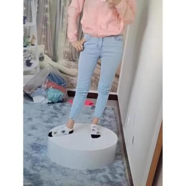 Imagem de Suporte de exibição cilíndrico, pedestal de exibição de bloco redondo para manequim de loja boutique, plataforma de elevação de noiva para evento (30 x 40 cm)