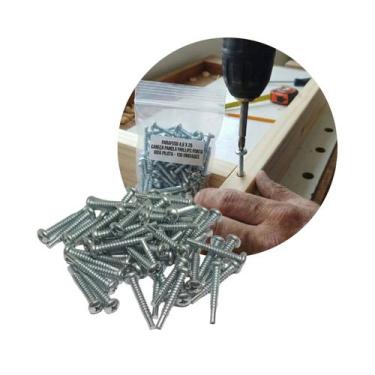 Imagem de Parafuso 4,8x25 Cabeça Panela Phillips Ponta Guia Piloto Pct C/100 Pcs